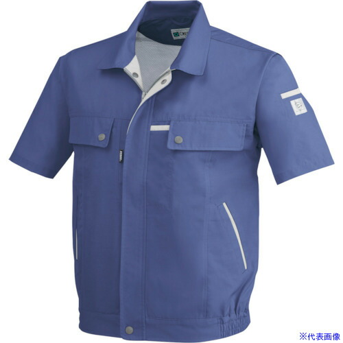 ■XEBEC 半袖ブルゾン1551－10－L コン 155110L(8612340)[送料別途お見積り][法人限定][掲外取寄]