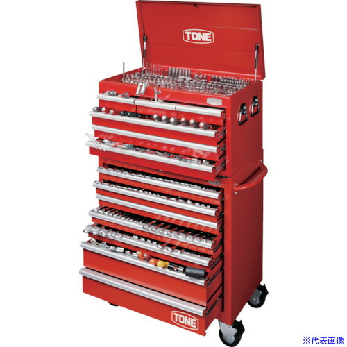 ■TONE 整備用工具セット ワイドキャビネットセット 379点セット TCX960(8642889)[送料別途お見積り][法人限定][掲外取寄]