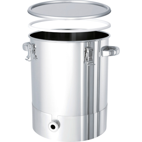 ■MONOVATE PTFEパッキン付底部勾配型密閉容器 25L KTTCTHPTFE33(8666718)[法人・事業所限定][外直送元] 100,430円