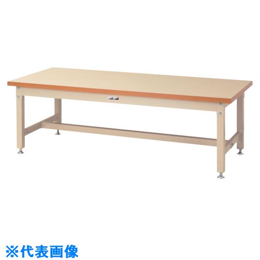 ■ヤマテック 重量作業台 ワークテーブル スーパータイプ W1500×D750×H600mm ヤマテックアイボリー SSML1575II(8683294)[法人限定][外直送元]