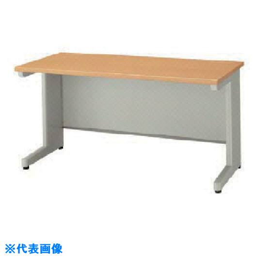 ■NAIKI 平デスク(引出し無し) NED型/天板:ライトバーチ木目 本体:ウォームホワイト/W1200×D700×H700 NED127FDNAWL(8685727)[送料別途お見積り][法人限定][外直送]