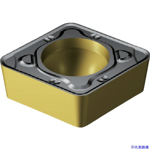 ■SANDVIK コロターン107 旋削用ポジチップ(122) 2220 CCMT120412MR(2220)(8689854)×10[送料別途お見積り][法人限定][掲外取寄]
