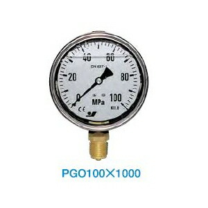 大阪ジャッキ製作所 圧力計 PGO-100X1000