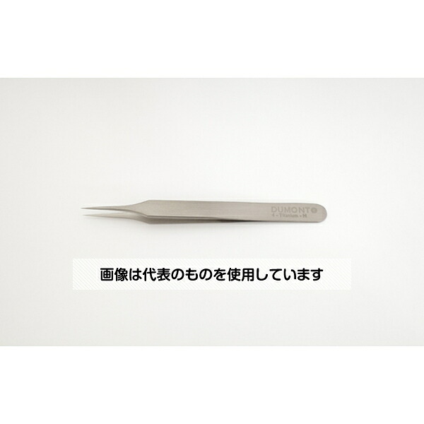 DUMONT DUMONT超精密ピンセットTITANIUM(チタン)厚み0.08/幅0.13mm 0107-4-PO 入数：1本