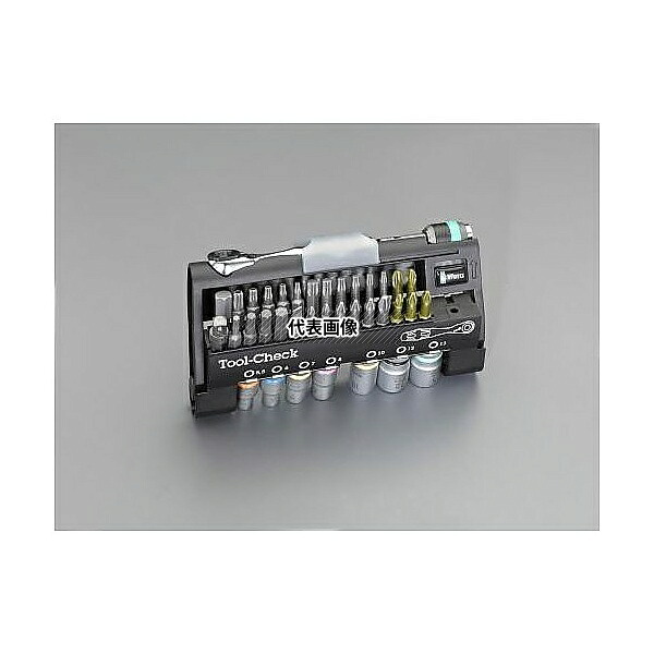 エスコ EA562WB [+ - Hex Pozi Torx Socket]セット(ラチェット・H付)