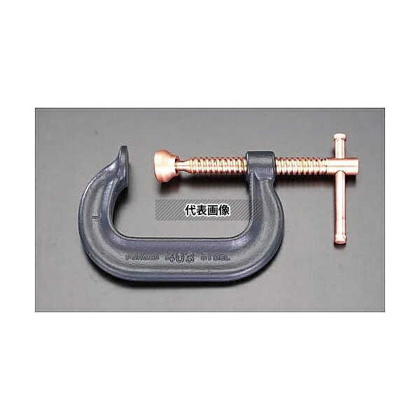 エスコ EA526WK-75 0- 75mm/ 63mm シャコ万力(銅メッキスクリュー)