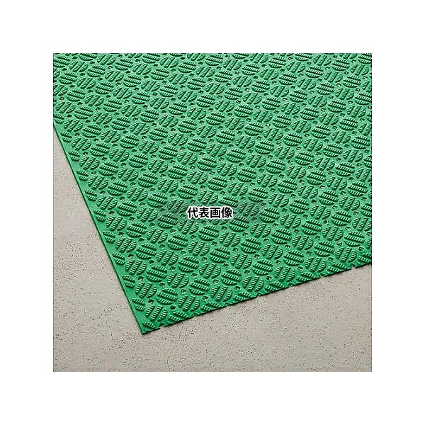 エスコ EA997RA-81 0.92x10m /2.0mm ノンスリップマット(緑)