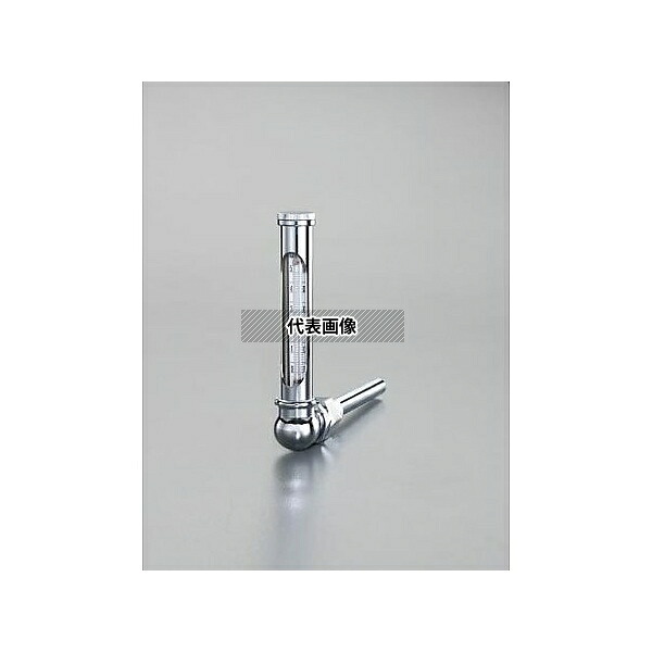 エスコ EA727AD-19 0-100゜C/150mm 温度計・丸型保護枠付(L型)