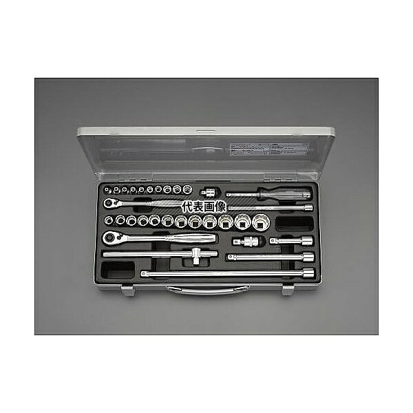 エスコ EA618H-5 1/4DR・3/8DR ソケットレンチセット