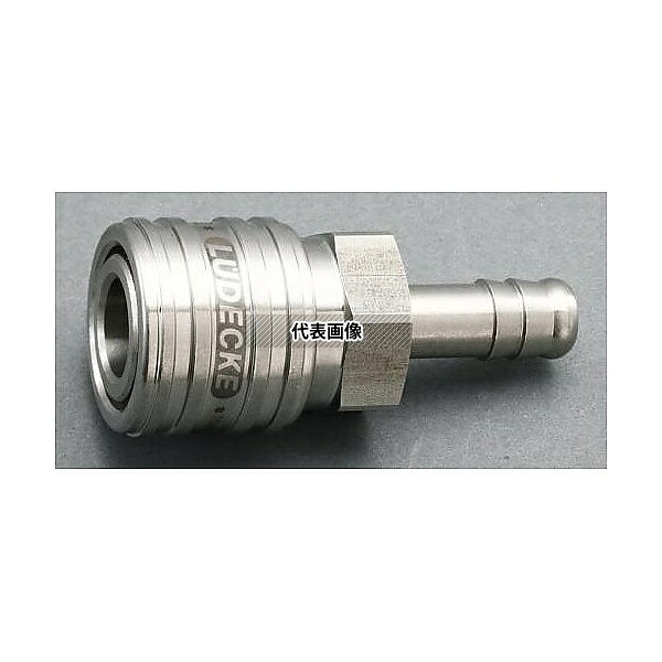 エスコ EA140GR-210 10mm タケノコ型ソケット(ステンレス製/ワンプッシュ)