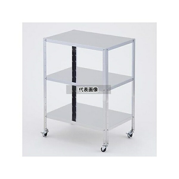 エスコ EA956MV-17A 610x410x809mm /3段 ワゴン(ステンレス製)