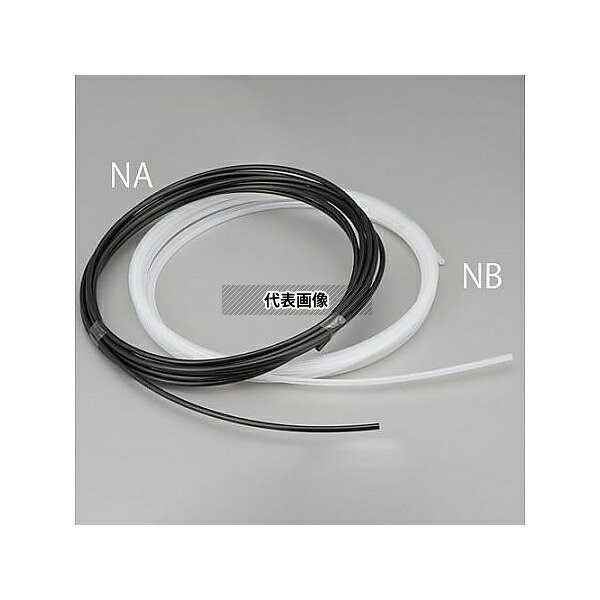 エスコ EA125NA-12B 9.0/ 12mmx20m ナイロンチューブ(軟質/黒)