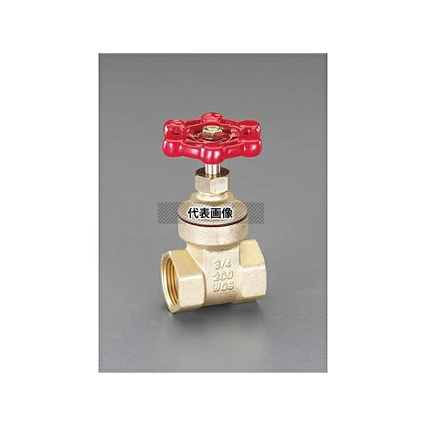 エスコ EA470DL-12 NPT 1・1/4 ゲートバルブ(真鍮製)