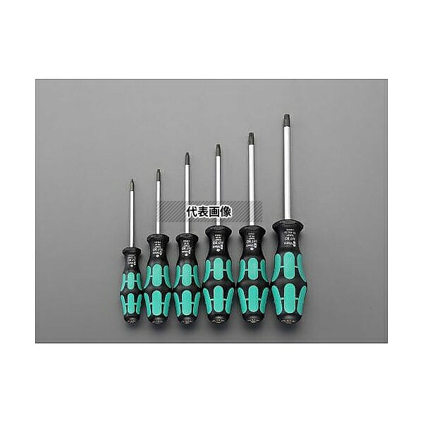 エスコ EA573SD T10-T40/6本組 [Bore Torx]ドライバー