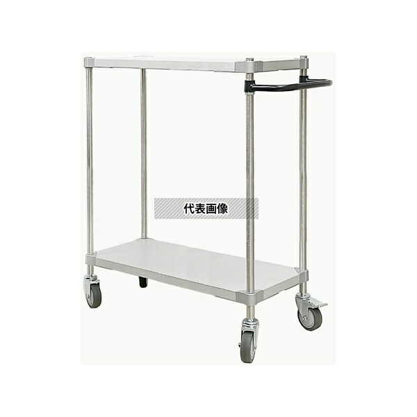 アズワン ASTGGS2-35909BK ガルバリウムワゴン W910×D350×H900mm 2段 BK