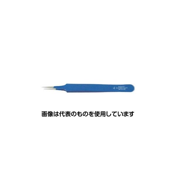 DUMONT ピンセット NO.4 ブルー・イノックス 0302-4-CO 入数:1本