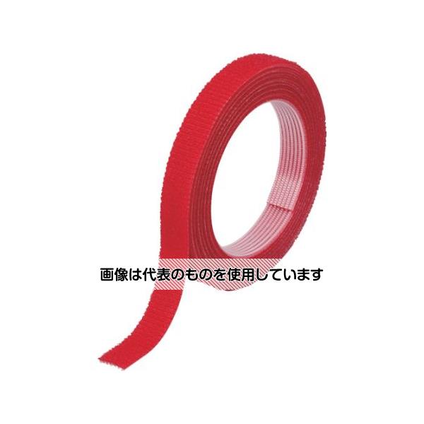 トラスコ中山 マジックバンド結束テープ両面 幅20mmX長さ30m赤 MKT-20W-R 入数：1巻