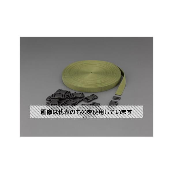 アズワン(AS ONE) 30x1.2mm/50m 平織バンド・バックルセット(OD色) EA628PT-530 入数：1セット