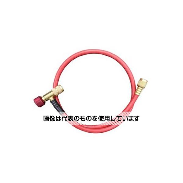 アズワン(AS ONE) 90cm/R32･R410A バルブ付チャージングホース/赤 EA101TB-11 入数：1本