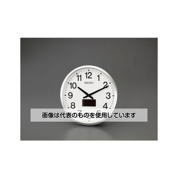 エスコ φ325mm [電波]掛時計 EA798CC-14A 入数：1個