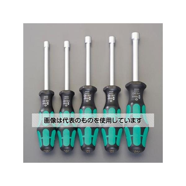 アズワン(AS ONE) 5本組 [Nut]ドライバー(ケース付) EA565BF-1 入数：1セット