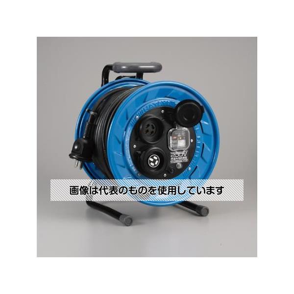 アズワン(AS ONE) AC200Vx30m コードリール(極太･漏電遮断器付) EA815DH-8 入数：1台
