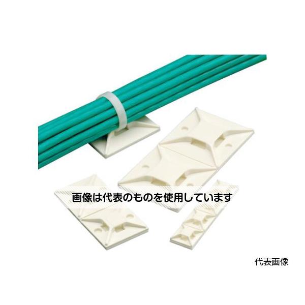 パンドウイットコーポレーション マウントベース アクリル系粘着テープ付き 白(50個入) ABM3H-AT-L 1袋(50個入)