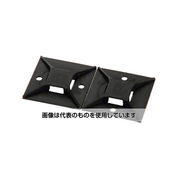 パンドウイットコーポレーション マウントベース アクリル系粘着テープ付き 耐候性黒(200個入) ABM3H-AT-T0 入数：1袋(200個入)