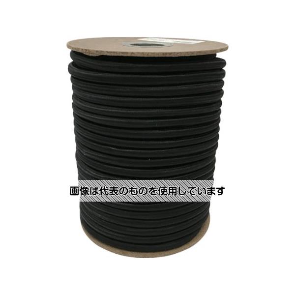 ユタカメイク ゴム タイトゴムロープボビン巻 9φ×30m ブラック RT43 入数：1個