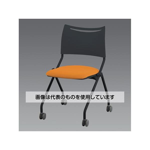 アイリスチトセ ビジネスチェアー(ブラック/オレンジ) EA956XE-50A 入数：1脚