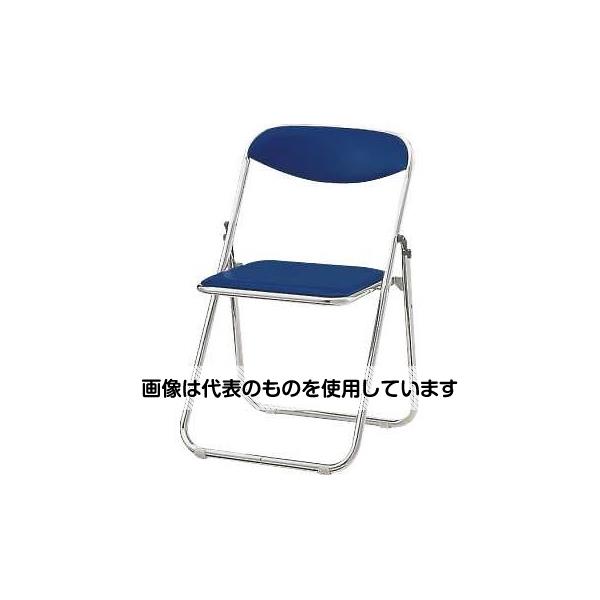 アズワン(AS ONE) 494x463x750mm 折畳み椅子(ビニール/ブルー) EA956XA-146 入数：1脚