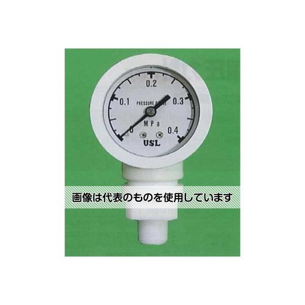 アズワン(AS ONE) USL-DLフッ素樹脂圧力計 R3/8 0～0.6Mpa 00N-228-02 入数：1個