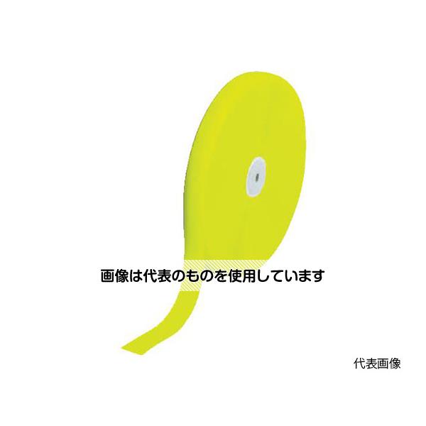 トラスコ中山 マジックテープ 縫製用A側 20mm×25m 蛍光イエロー TMAH-2025-LY 入数：1巻
