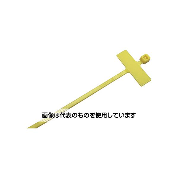 パンドウイットコーポレーション 旗型タイプナイロン結束バンド 黄(1000本入) PLM2MM4Y 入数：1袋(1000本入)