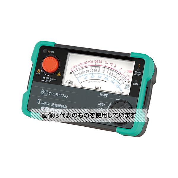 共立電気計器 アナログ3レンジ絶縁抵抗計 3431 入数：1台