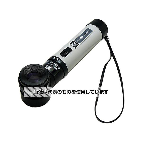 クリアー光学 0.1mm目盛付 ライト付ルーペ 10倍 21mm 収差補正コートレンズ P-12L 入数：1個