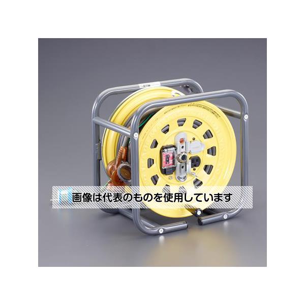 アズワン(AS ONE) AC125V/15A/27+3m コードリール(漏電遮断器/アース) EA815BF-55 入数：1台