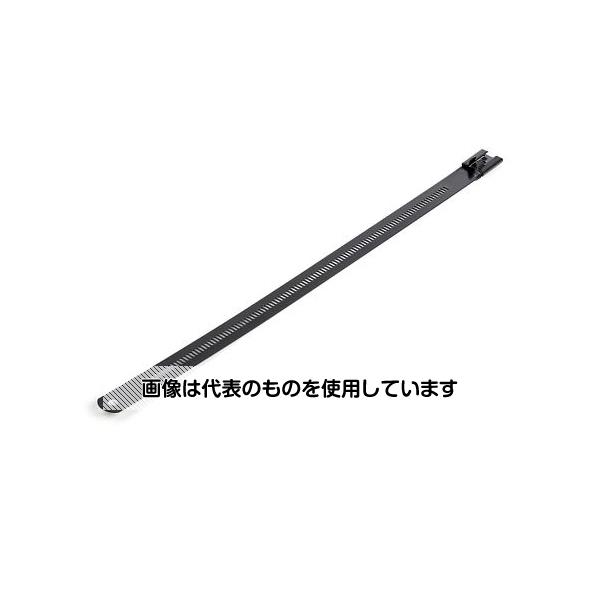 アズワン(AS ONE) ステンレス結束バンド/金属センサー検知対応ケーブルタイ/長さ22.5cm/幅7mm/ケーブル束の直径55mm/引張強度45kg CBMMCT 入数：1個