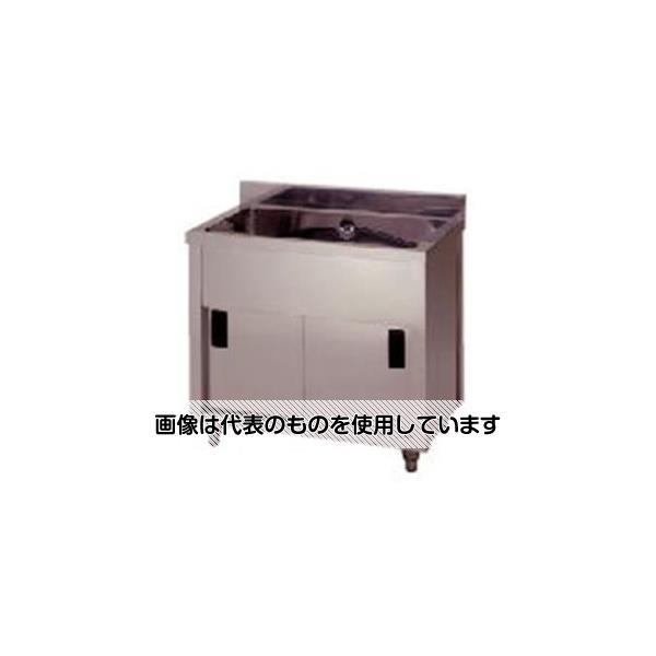 アズワン(AS ONE) 600x600x890mm 一槽キャビネットシンク(SUS430) EA468EF-46 入数：1台