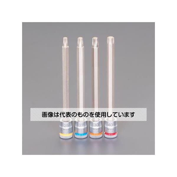 アズワン(AS ONE) 1/4"DR [Torx]ロングビットソケット(ホールド付/4個組) EA617AJ-804 入数：1セット｜ファーストFACTORY