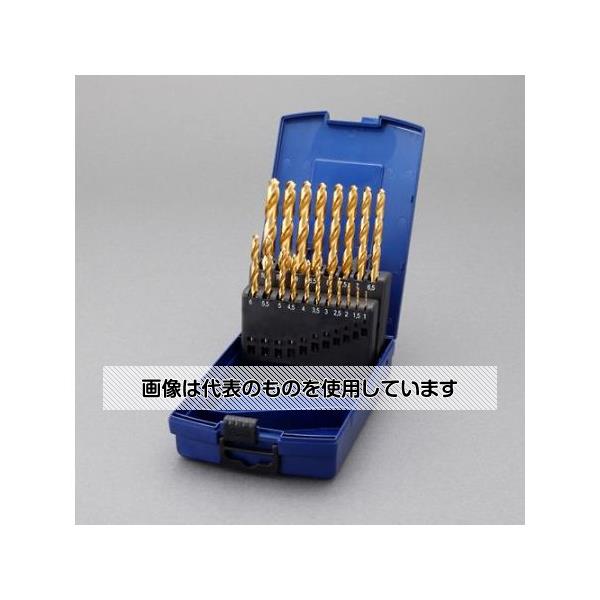 アズワン(AS ONE) 1.0-10.0mm/ 19本組 ストレートドリル(TINーHSS) EA824FL-119 入数：1セット