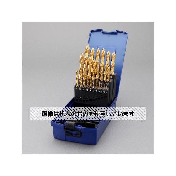 アズワン(AS ONE) 1.0-13.0mm/ 25本組 ストレートドリル(TINーHSS) EA824FL-125 入数：1セット