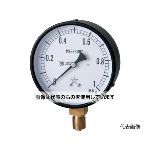 右下精器製造 圧力計 AVT3/8×75×0.5MPa G311-211-V-0.5MPA 1個