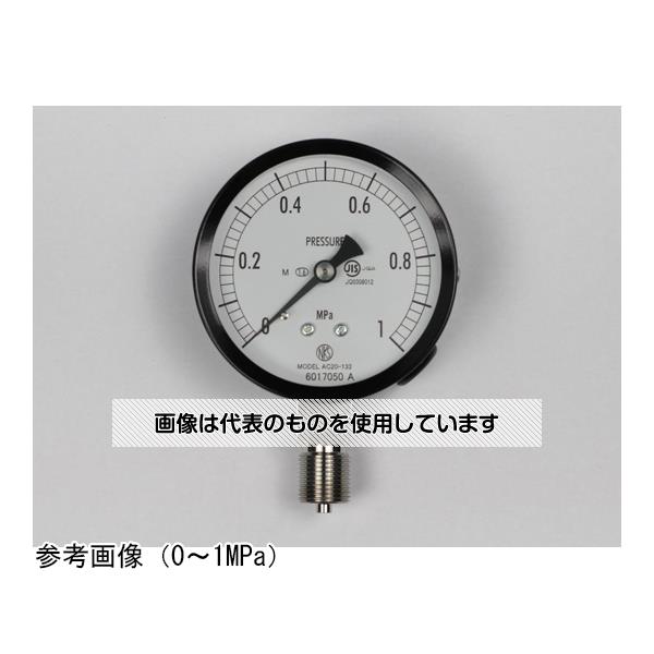 アズワン(AS ONE) 普通形圧力計(Φ75) 立形A枠 蒸気用 0.6MPa AC20-133 入数：1個