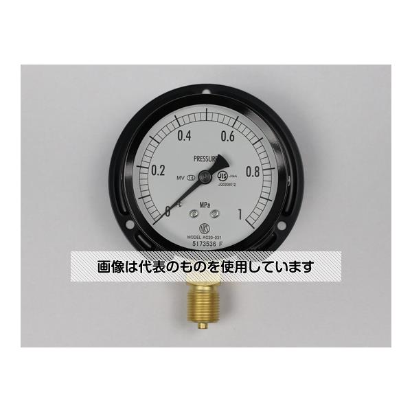 長野計器 普通形圧力計(Φ75) 立形B枠 蒸気・耐振用 1MPa AC20-231 入数：1個