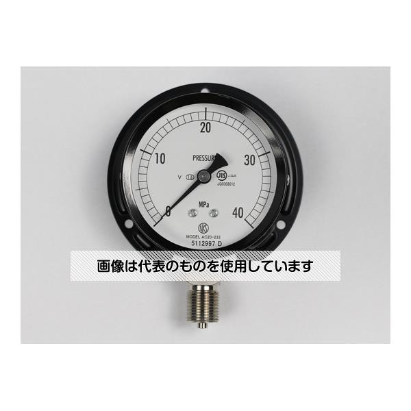 アズワン(AS ONE) 普通形圧力計(Φ75) 立形B枠 耐振用 40MPa AC20-233 入数：1個