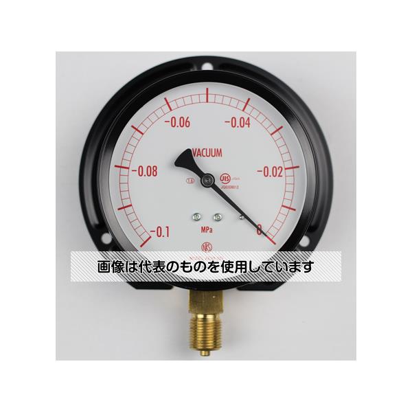 アズワン(AS ONE) 普通形圧力計(Φ100) 真空計(負圧計) 立形B枠 -0.1～0MPa AE20-231 入数：1個
