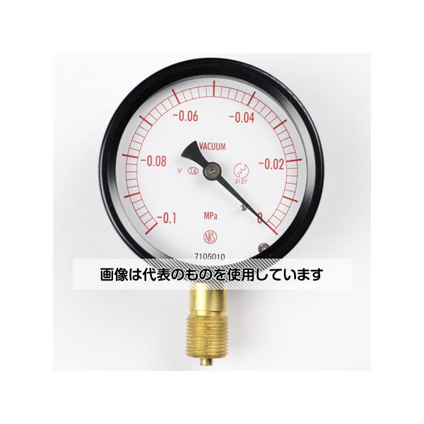 長野計器 密閉型圧力計(75Φ) 真空計(負圧計) 立形A枠 耐振用 -0.1～0MPa BC10-131 入数：1個