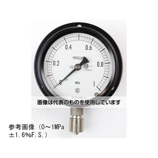 長野計器 密閉型圧力計(75Φ) 立形B枠 -0.1～1MPa BC10-233 入数：1個