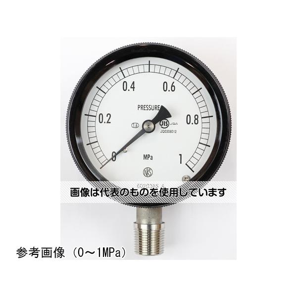 アズワン(AS ONE) 密閉型圧力計(75Φ) 立形A枠 0.6MPa BC12-183 入数：1個